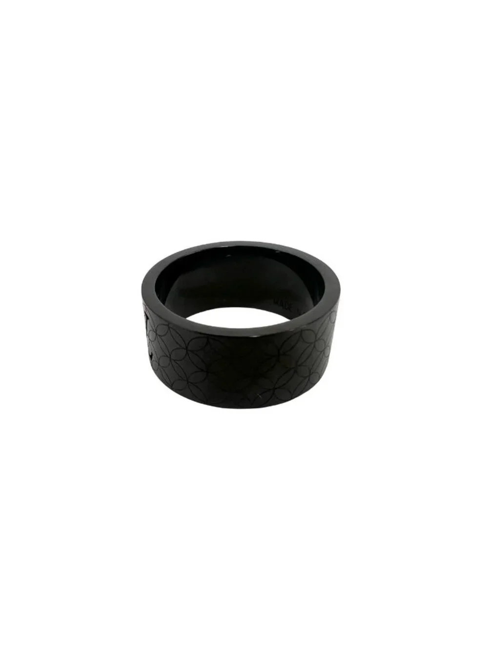 Louis Vuitton Bague Champs Elysees Ring Stainless Steel Black